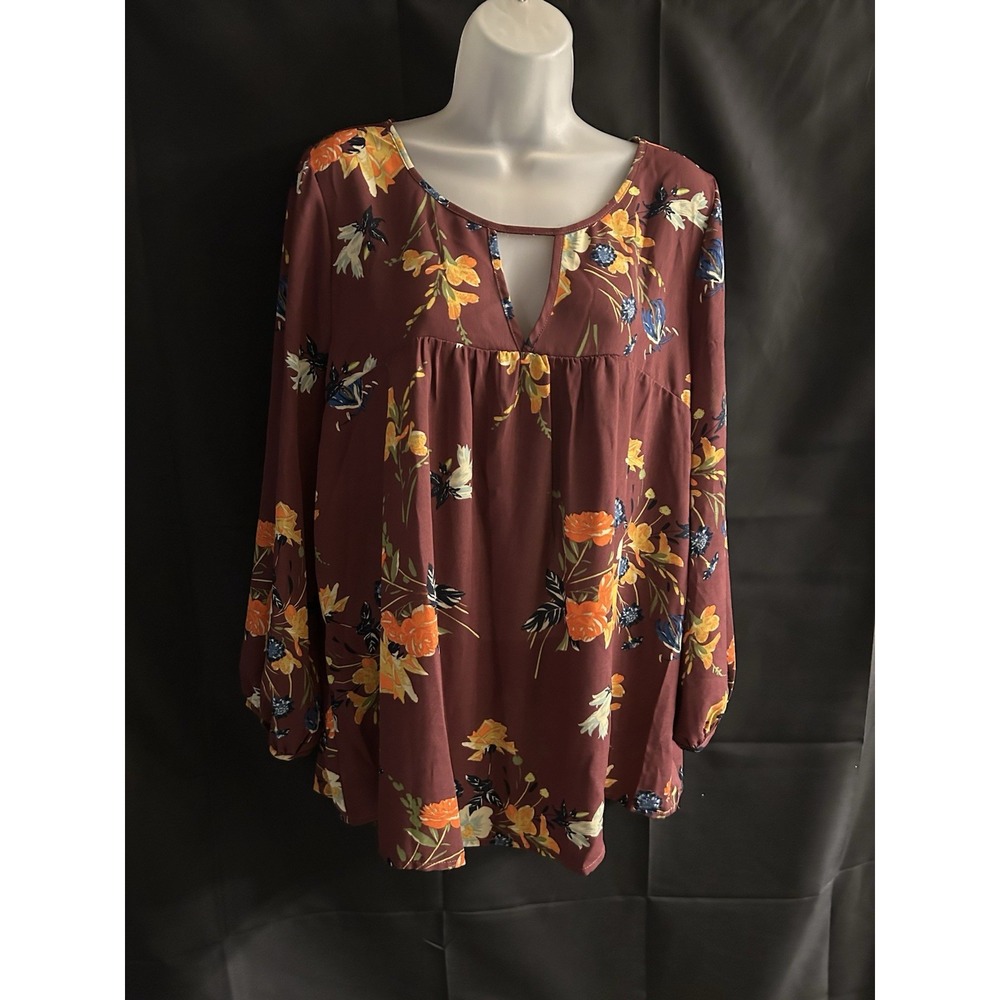 New Large Finna & Grace Floral Top #1515*8